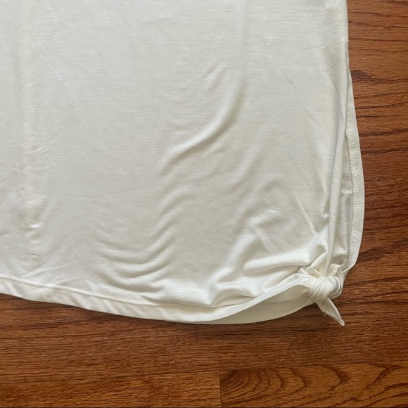 NWT Athleta Cloudlight Asymmetrical Side Tie Ivory Sleeveless Tank Top XL - Picture 5 of 13